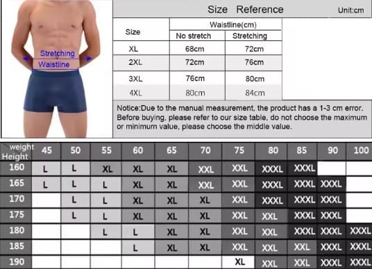 👉🏾LOT DE 4 BOXERS BAMBOU EN FIBRE DE BAMBOU