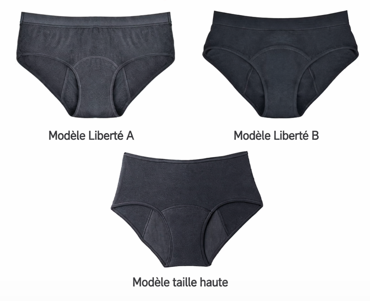 Culotte Menstruelle Confort & Protection — Pack 3 + 2 Patchs OFFERTS 🎁