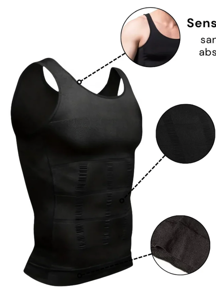 Débardeur Sculptant Homme - Compression & Maintien Posture