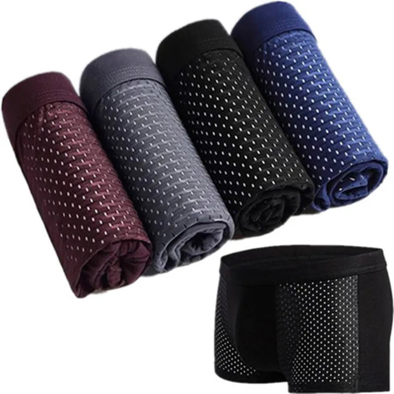 👉🏾LOT DE 4 BOXERS BAMBOU EN FIBRE DE BAMBOU